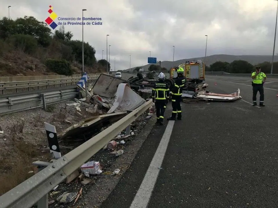 Accidente cami&oacute;n