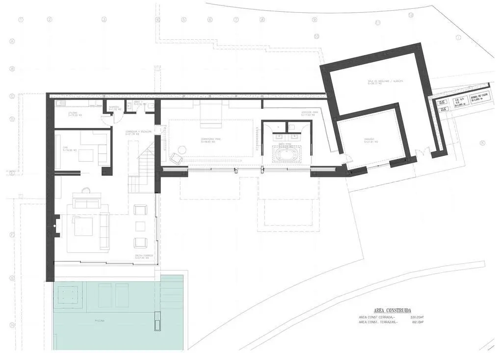 Plano Planta Baja - Villa Kearney