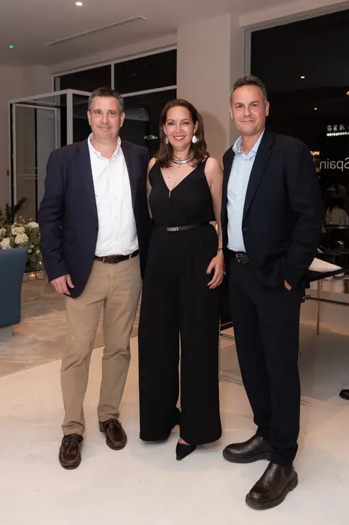 Agustin de la Rocca, Diego Mainini y Ver&oacute;nica Delso