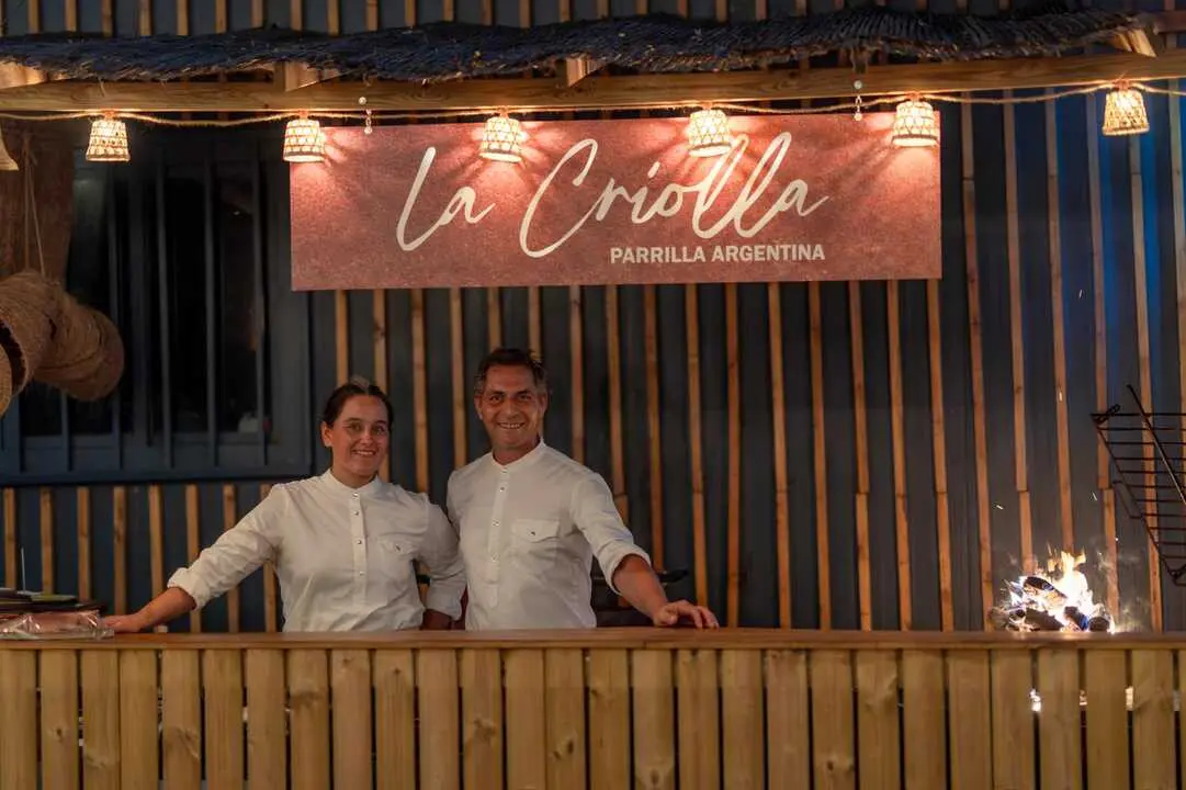 Los responsables de La Criolla, Daiana Mart&iacute;nez y Sergio Garbuglia.