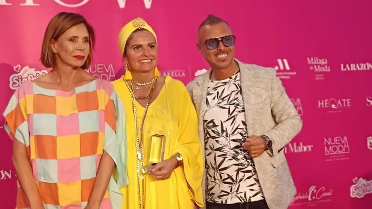la prestigiosa marca de moda Agatha Ruiz de la Prada, Sandra Garcia Sanjuan de Starlite Universe y el galerista Giuseppe Carnevale