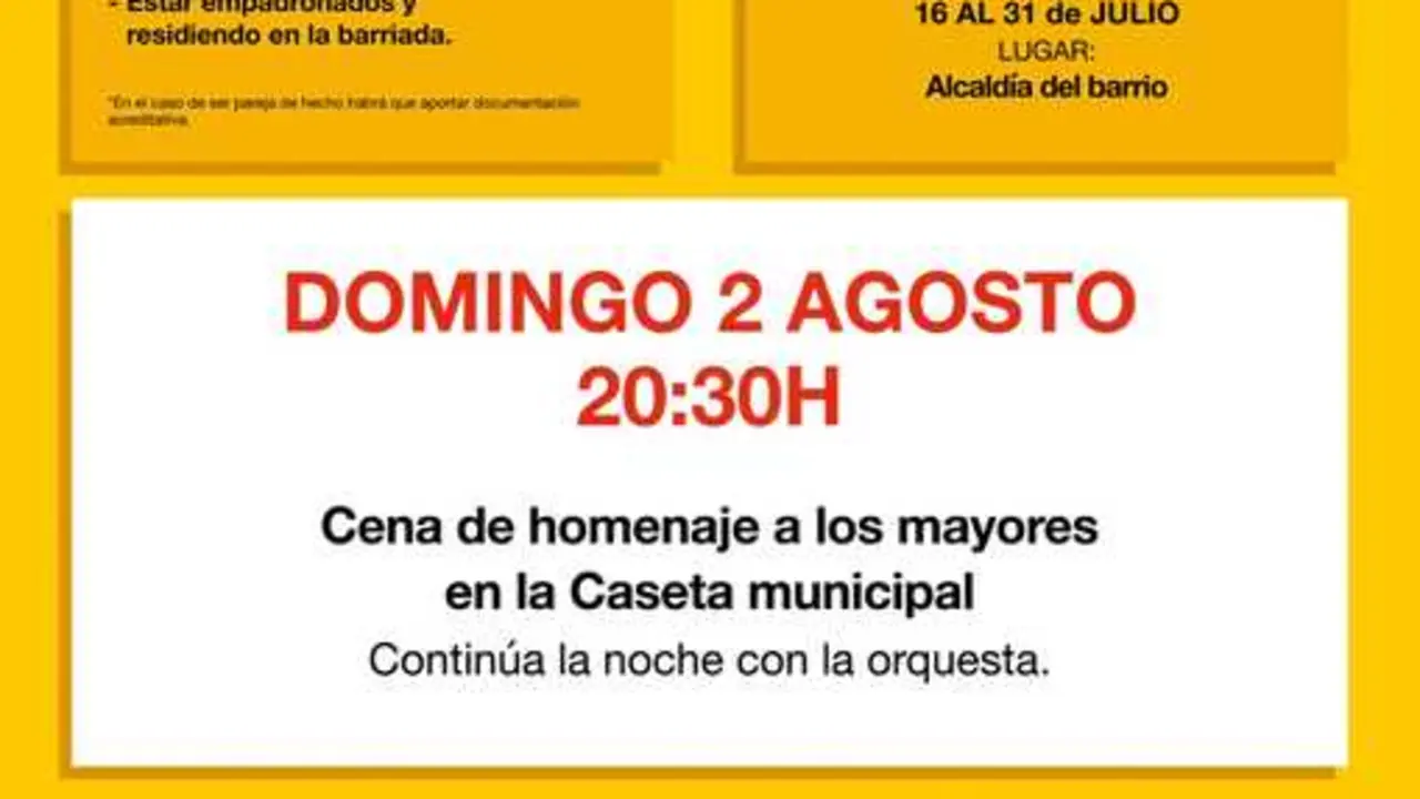 2026 cartel cena mayores feria san enrique