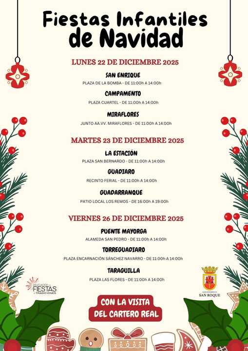 Cartel fiestas barriadas sanroqueñas