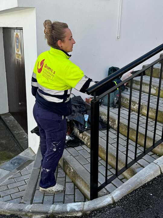 Trabajos en calle Las Perlas.