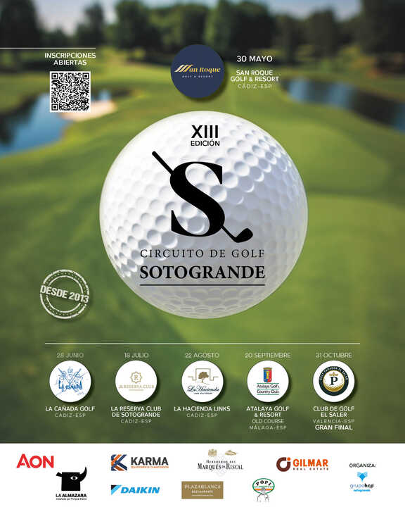cartelXIIIcircuitogolfSANROQUEGOLF