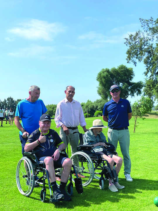 Sesión de golf adaptado el pasado 10 de junio, en La Cañada.